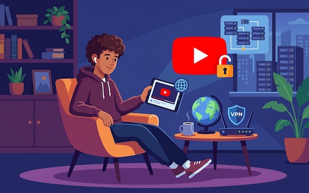 Иллюстрация ускорения YouTube